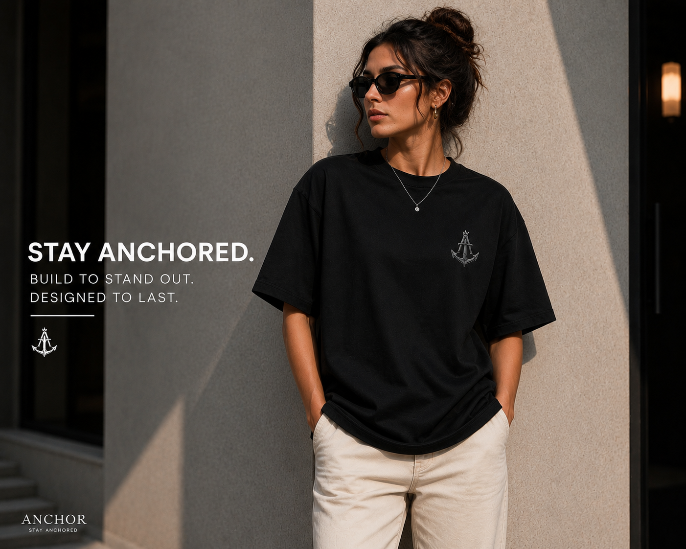 Anchor Essential Base Tee | Premium Box Fit Cotton T-Shirt
