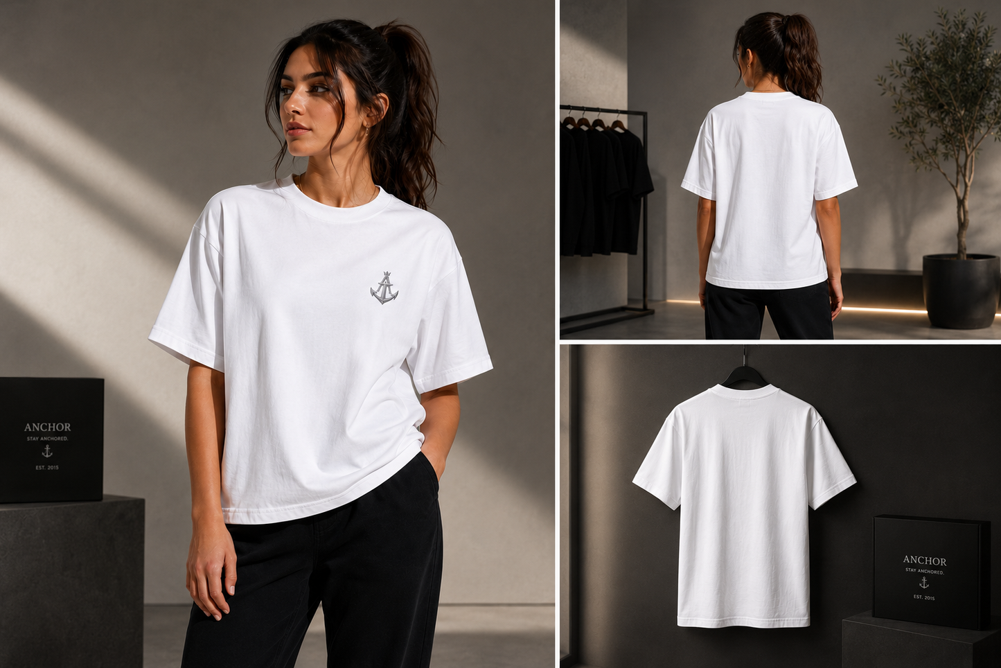 Anchor Essential Base Tee | Premium Box Fit Cotton T-Shirt
