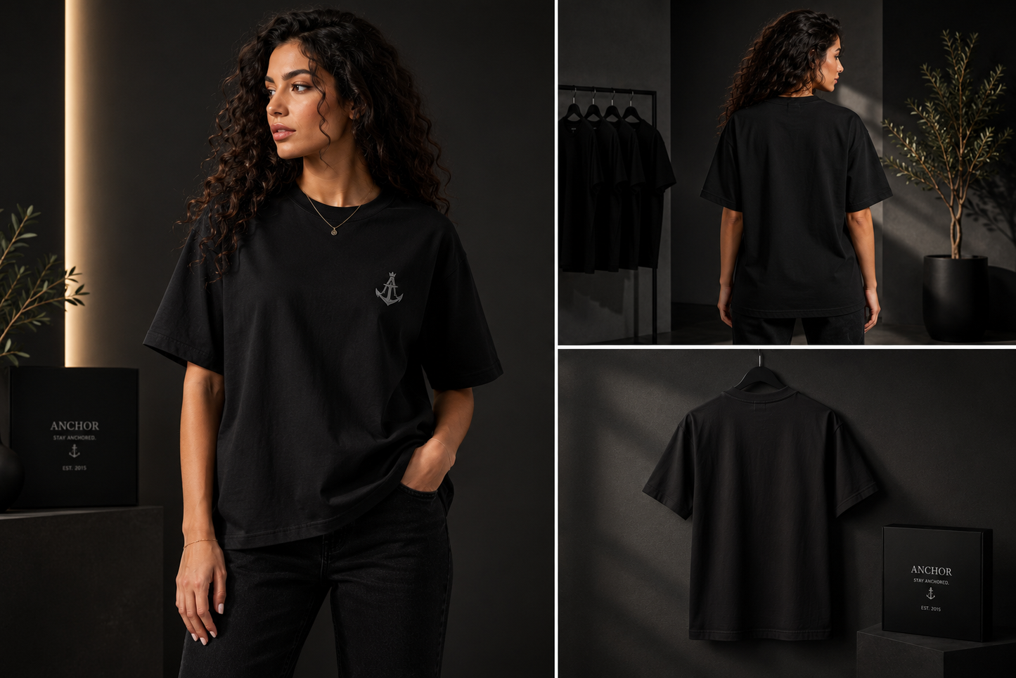 Anchor Essential Base Tee | Premium Box Fit Cotton T-Shirt