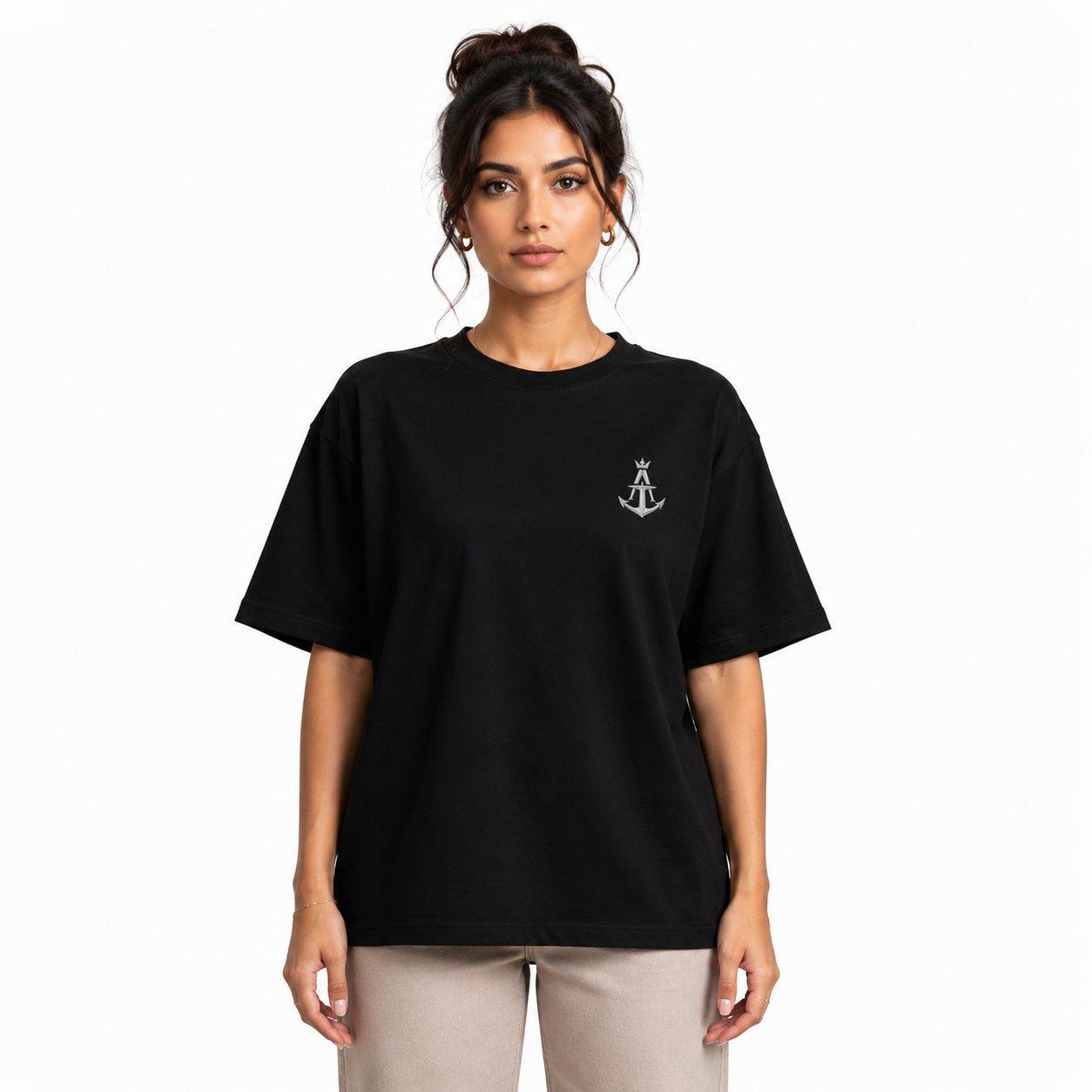 The Sea Knows Oversized Black T-Shirt | Premium Cotton Graphic Tee