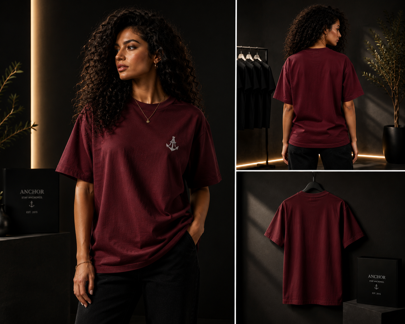 Anchor Essential Base Tee | Premium Box Fit Cotton T-Shirt