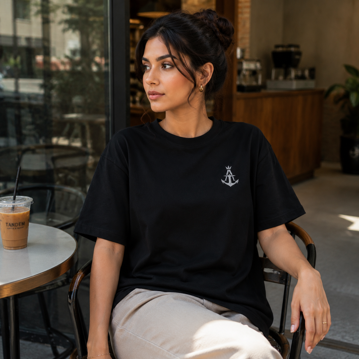 The Sea Knows Oversized Black T-Shirt | Premium Cotton Graphic Tee