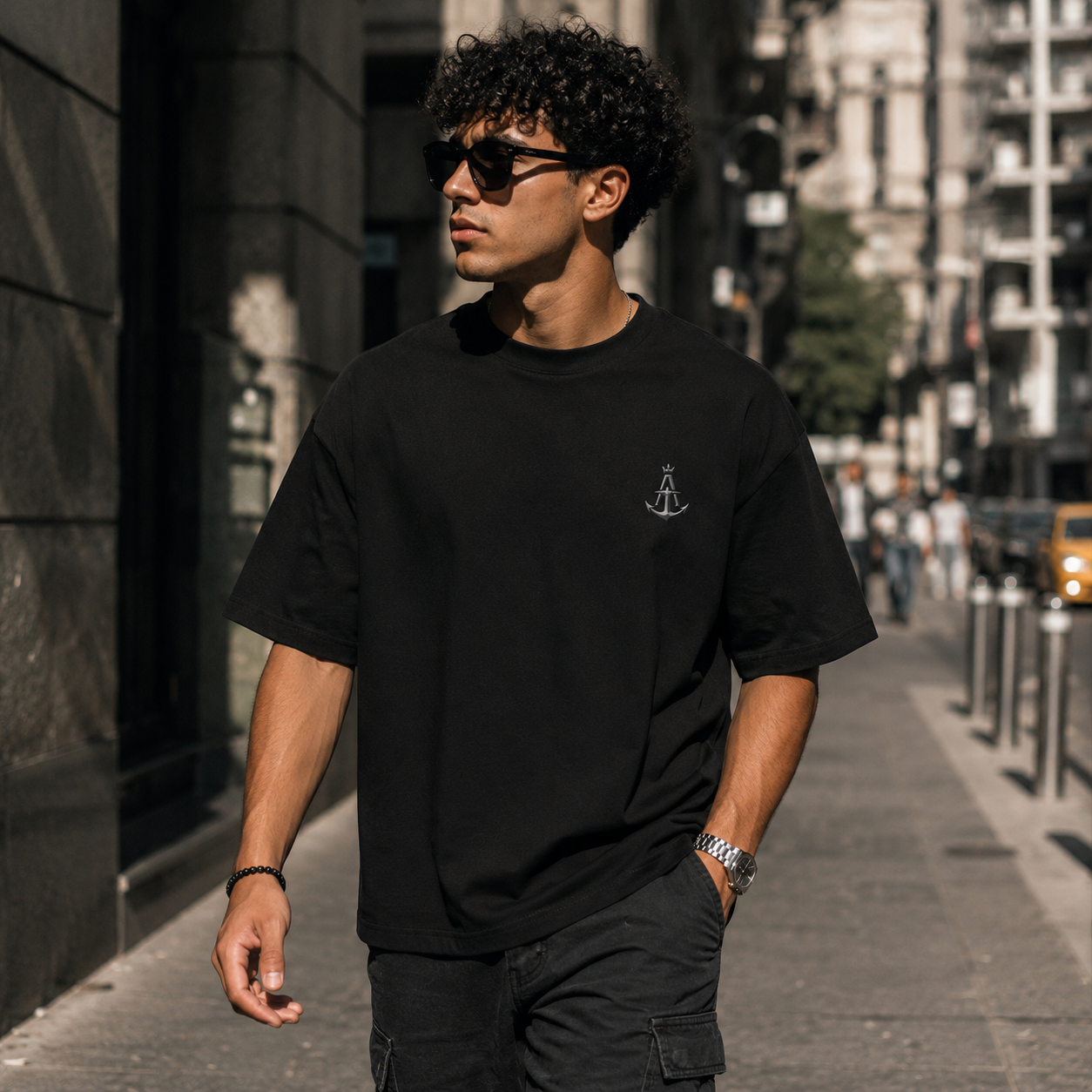 The Sea Knows — Premium Boxy Fit T-Shirt | Black