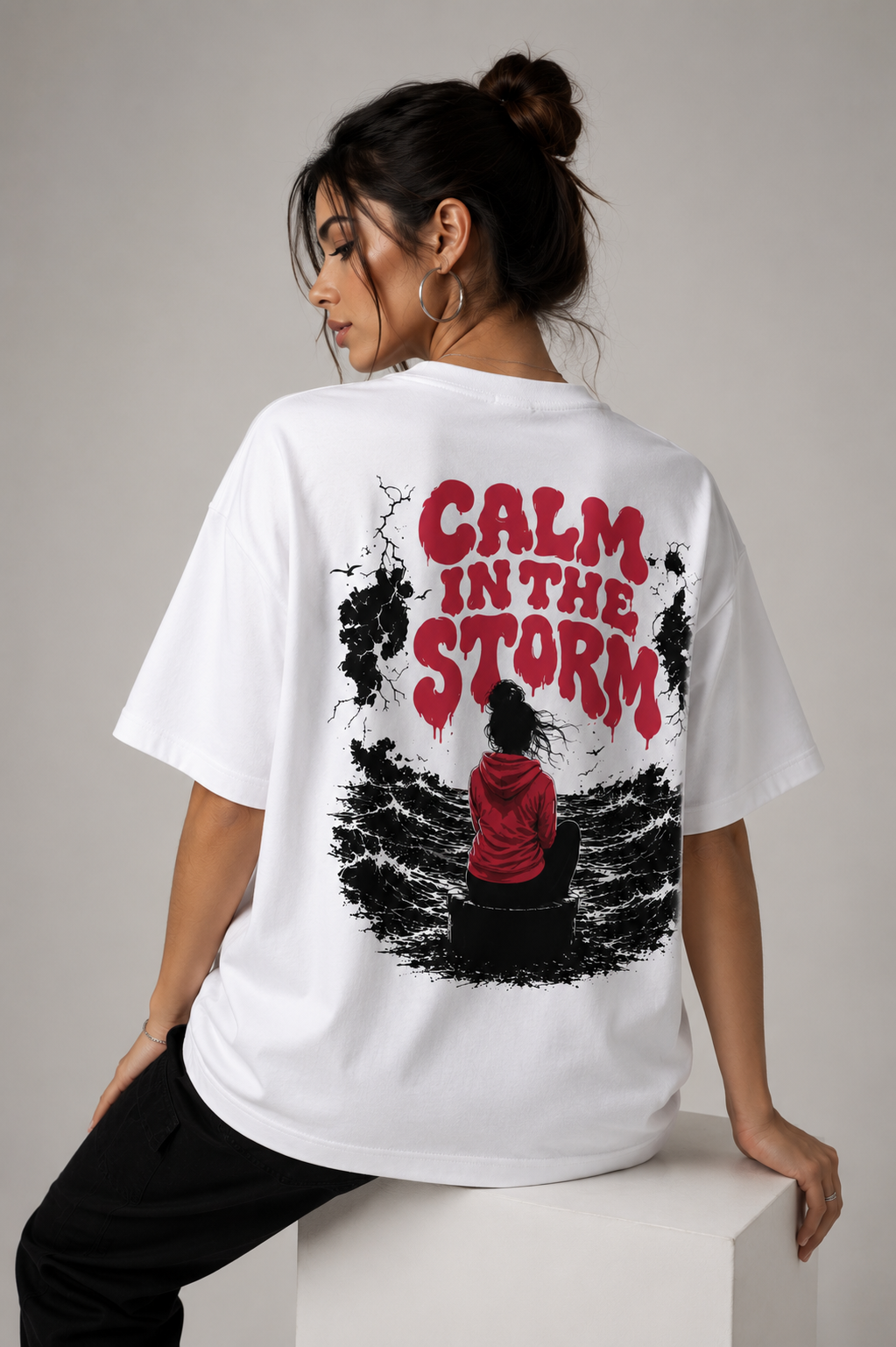 Anchor Premium Box Fit Tee – Calm in the Storm