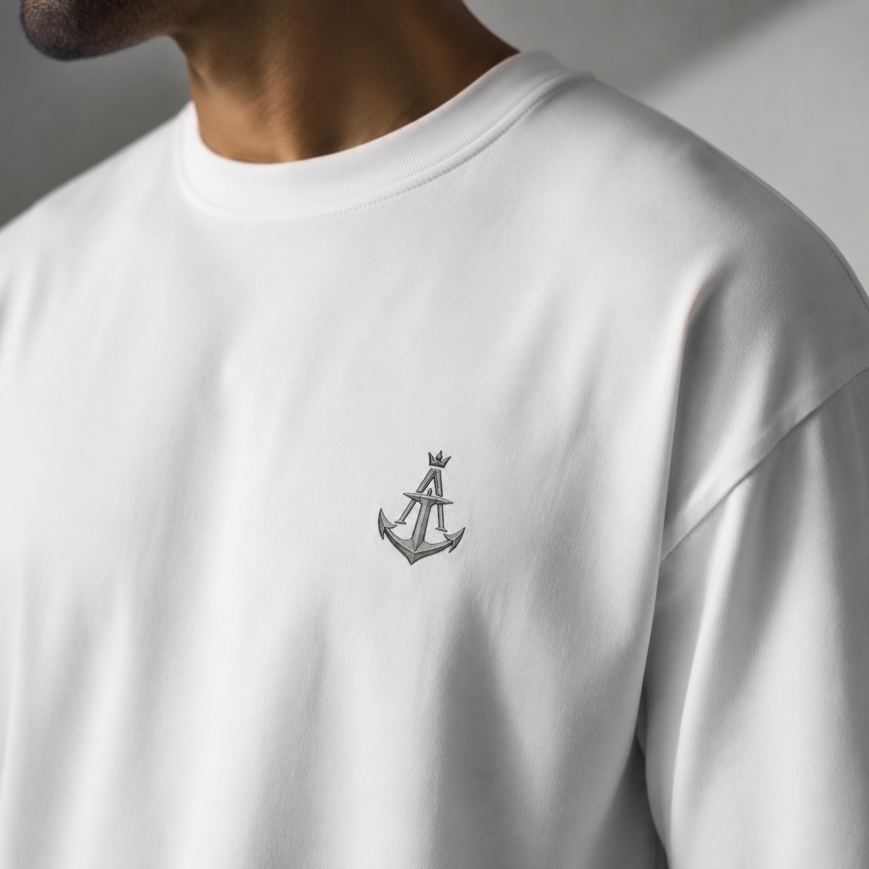 Calm In The Storm Boxy Fit T-Shirt – Premium Heavy Cotton Oversized Tee | White