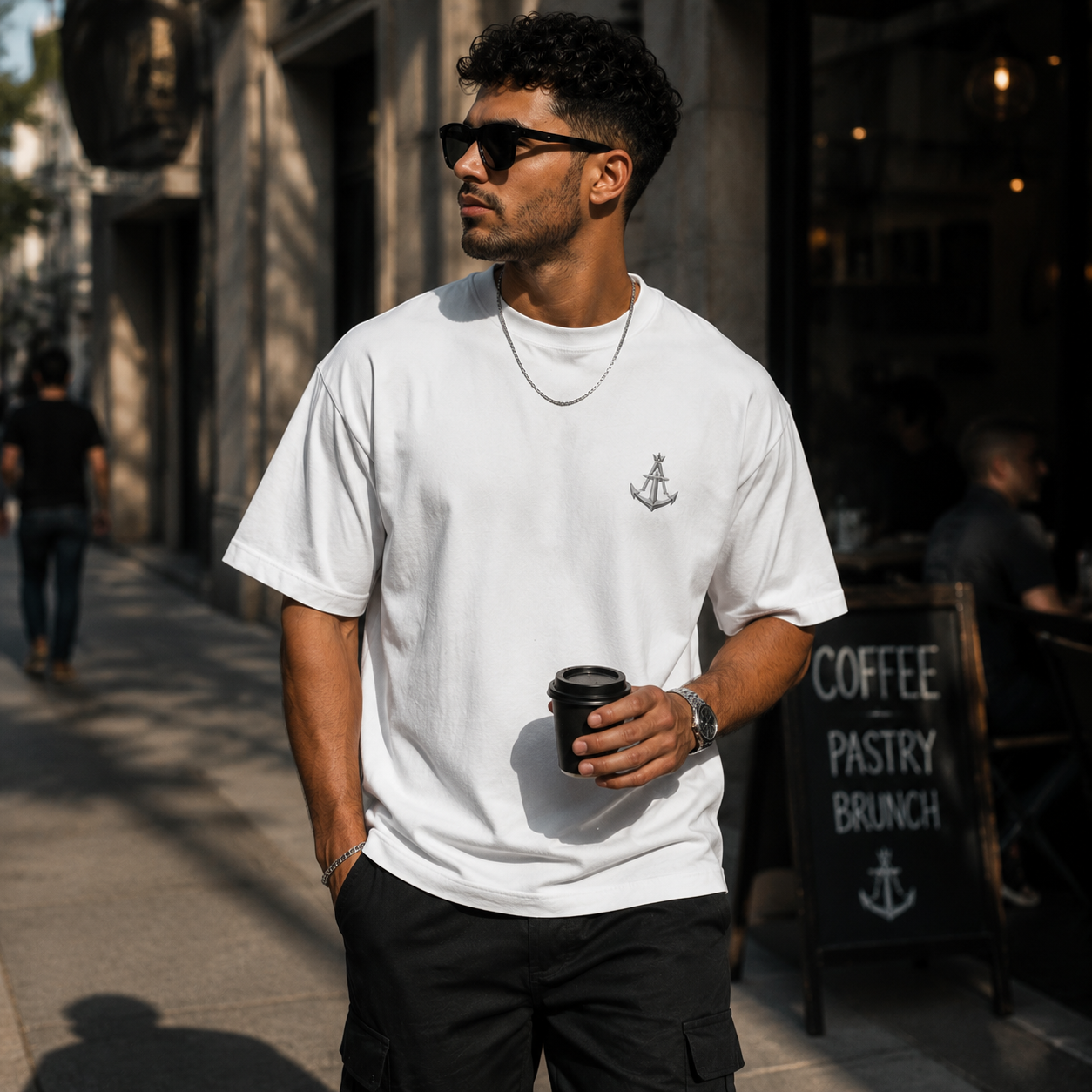 Calm In The Storm Boxy Fit T-Shirt – Premium Heavy Cotton Oversized Tee | White